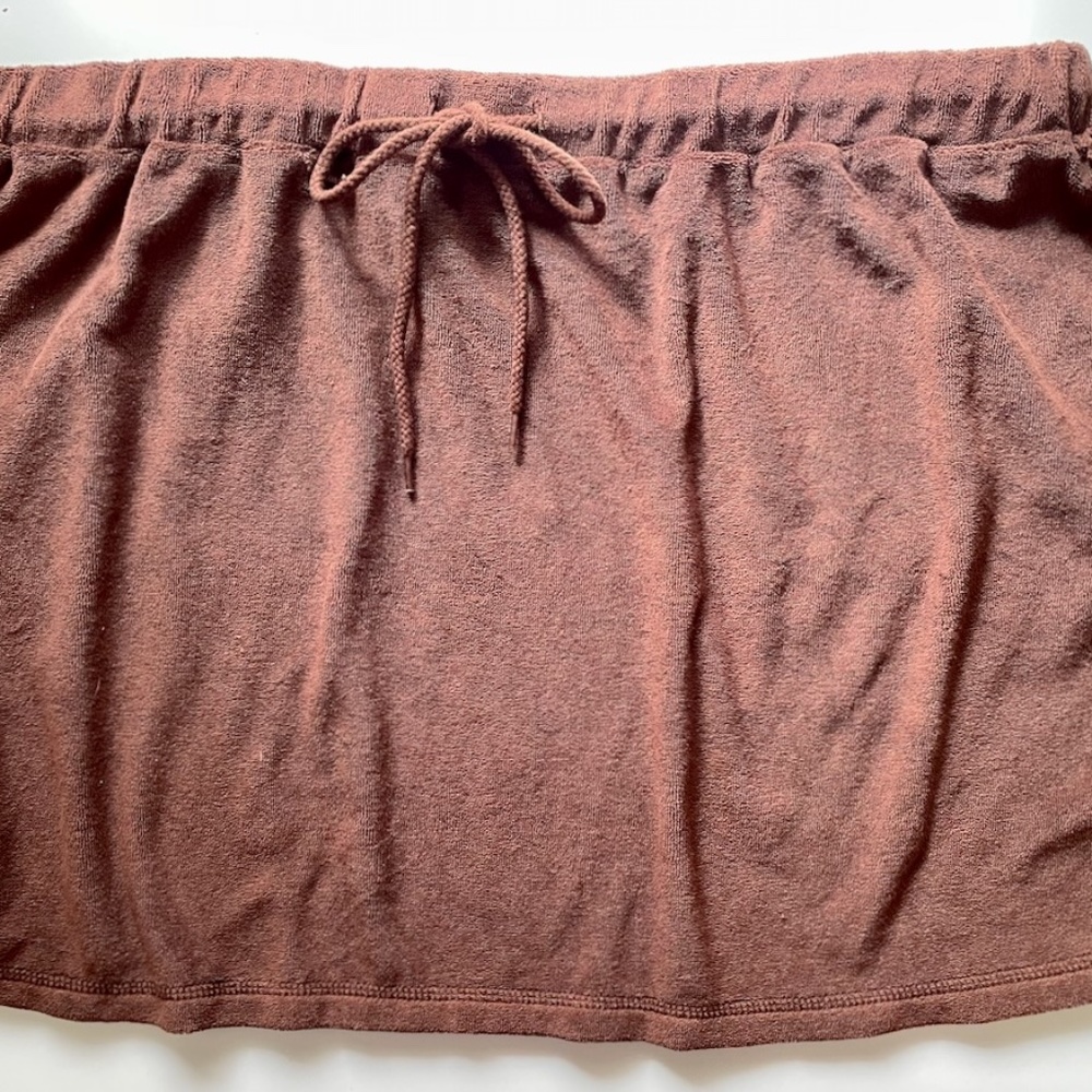Pacific Coast Terry Cloth Swim Skirt Cover-Up X-LARGE XL Brown
